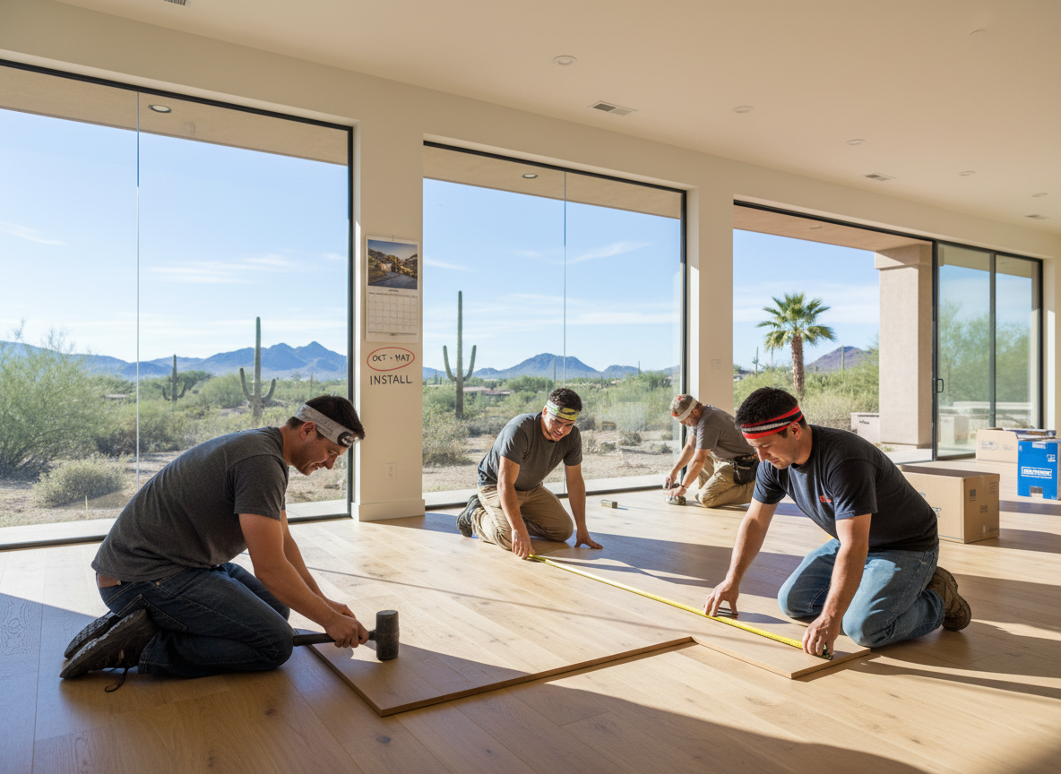 Best Times for Flooring Installation in Chandler Arizona